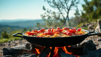 paella con lena que cambia en sabor y textura Paellas en España
