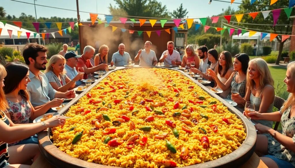 Paella para peñas y reuniones grandes: consejos y recetas Restaurantes paellas todo sobre la paella en España paella para penas y reuniones grandes consejos y recetas Paellas en España